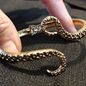 Gold Snake Reptile Bracelet